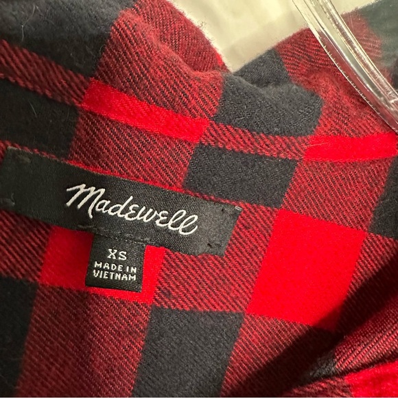 Madewell red and black checkered / buffalo check shirt - Picture 7 of 8